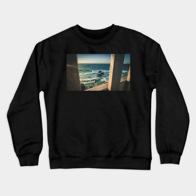Byron Bay Lookout Crewneck Sweatshirt by MT Photography & Design